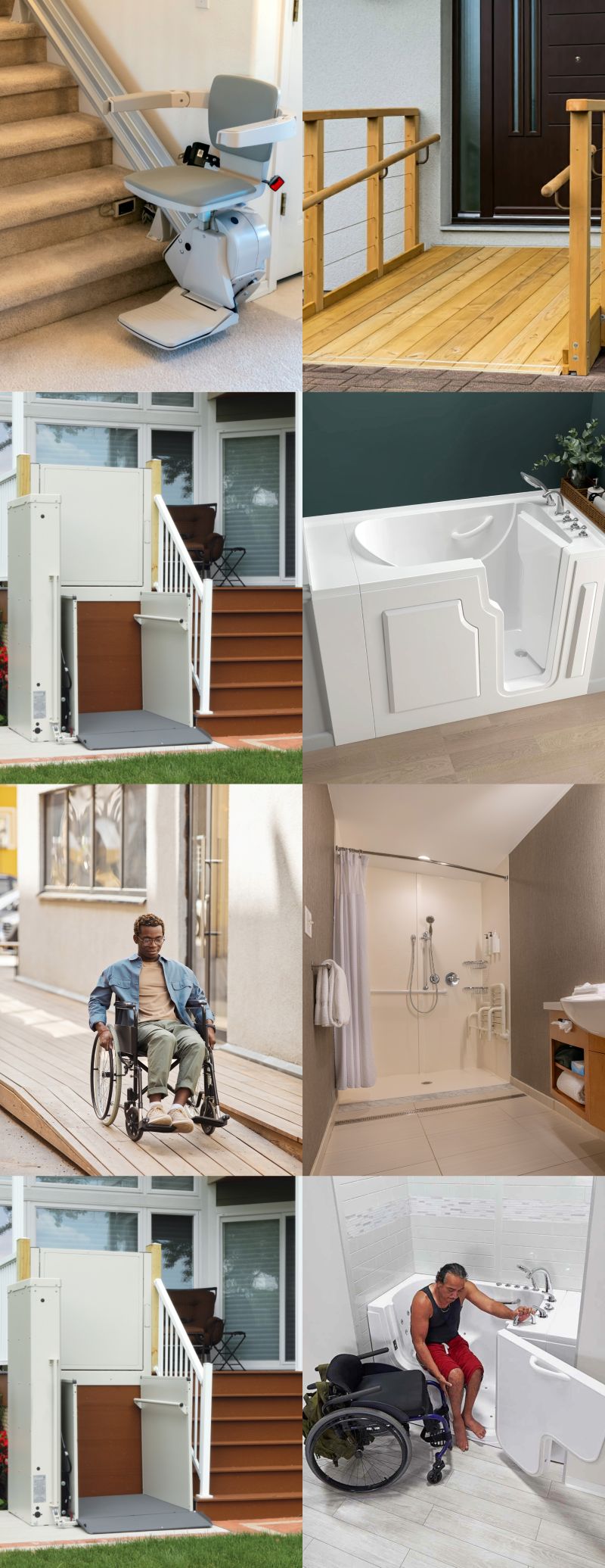 Man In Wheelchair By Stairs